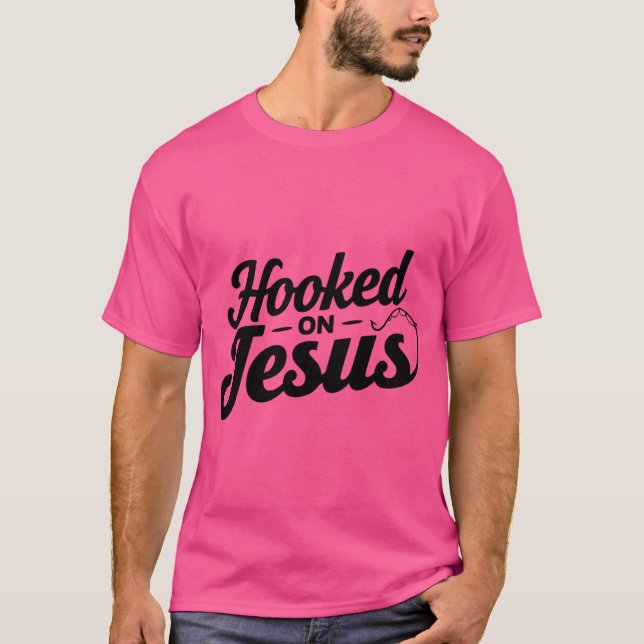 Camiseta Viciado Em Jesus, Cristão Preto E Branco (Frente)