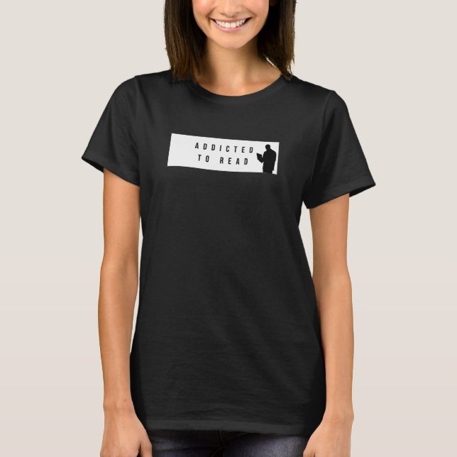 Camiseta Viciado Em Ler O Clube De Discussão Do Livro (Frente)