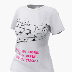 Camiseta 🎵 Viciado em Música dos Anos 80 - Nostalgia Hilár
