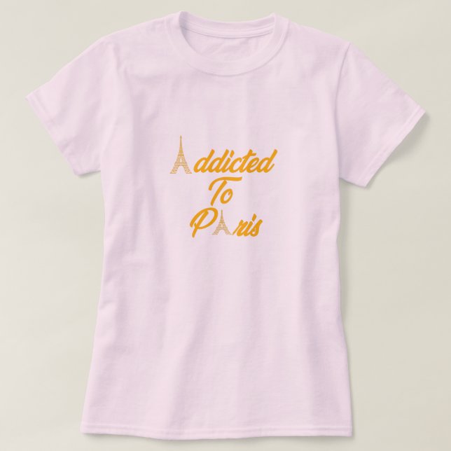 Camiseta Viciado em Paris (Frente do Design)