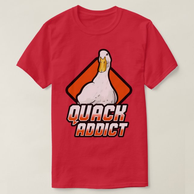 Camiseta Viciado em Patos Quack (Frente do Design)