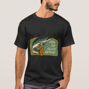 Camiseta Viciado em Pesca de Olho-de-Parede A Vida é Melhor