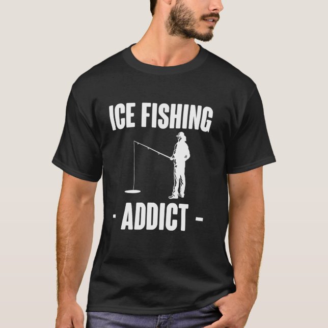 Camiseta Viciado em Pesca no Gelo (Frente)