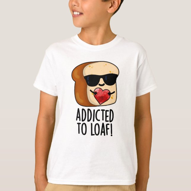 Camiseta Viciado Em Pun De Pão Engraçado (Frente)