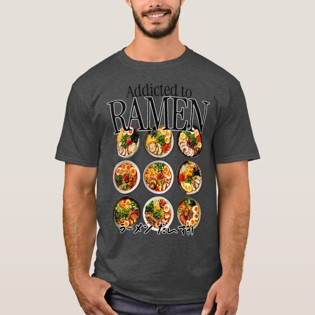 Camiseta Viciado em Ramen (Frente)