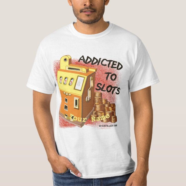 Camiseta Viciado em Slots (Frente)