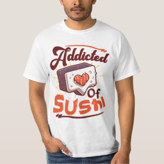 Camiseta Viciado em sushi