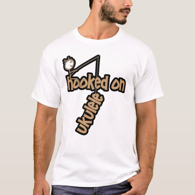 Camiseta Viciado em Ukulele (Frente)