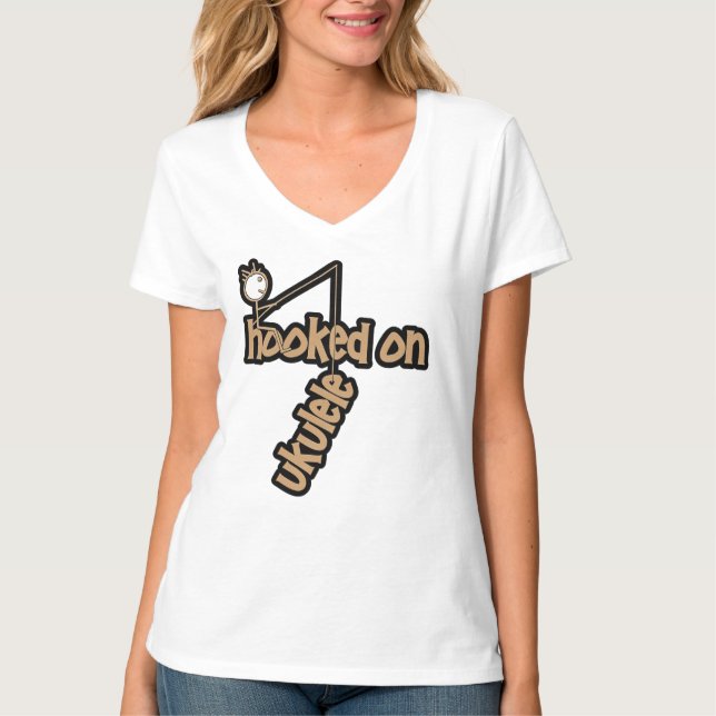 Camiseta Viciado em Ukulele (Frente)