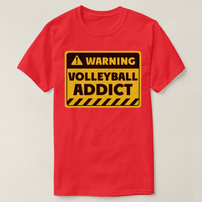 Camiseta Viciado em vôlei (Frente do Design)