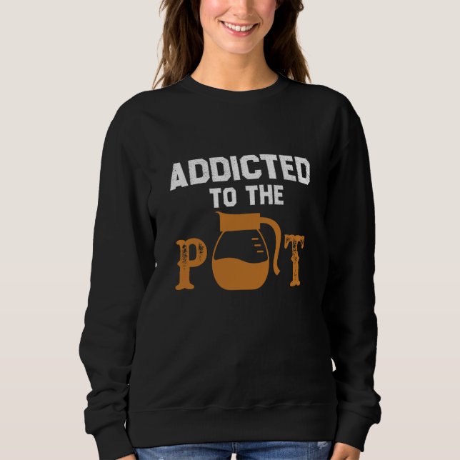 Camiseta Viciado No Chá De Café De Panela  Sarcástico (Frente)