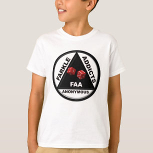 Camiseta Viciados de Farkle anónimos (versão 2010)