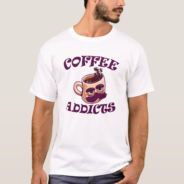 Camiseta Viciados em café (Frente)