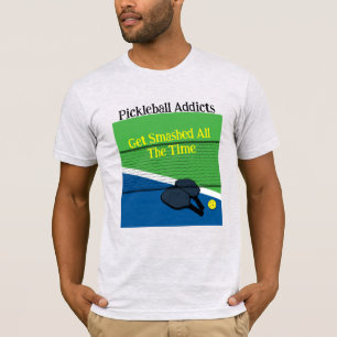 Camiseta Viciados Em Picklball São Esmagados O Tempo Todo