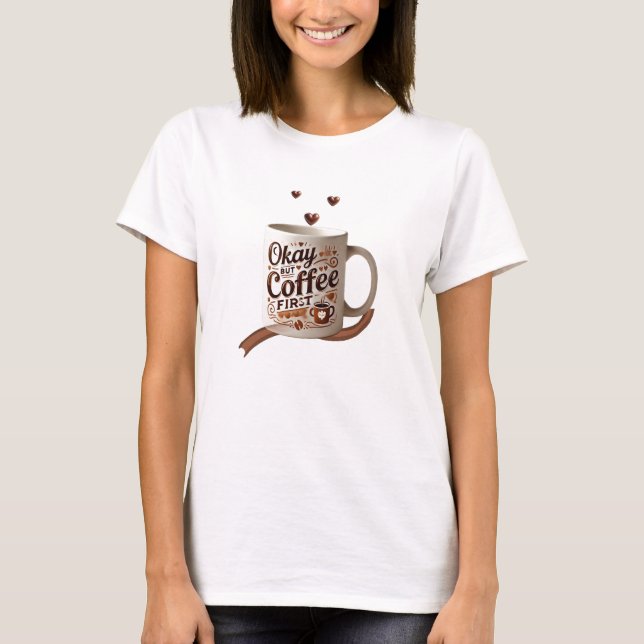 Camiseta Vício Café Primeiro Cafeína (Frente)
