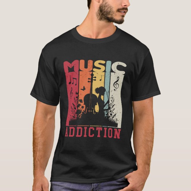 Camiseta Vício de música (Frente)