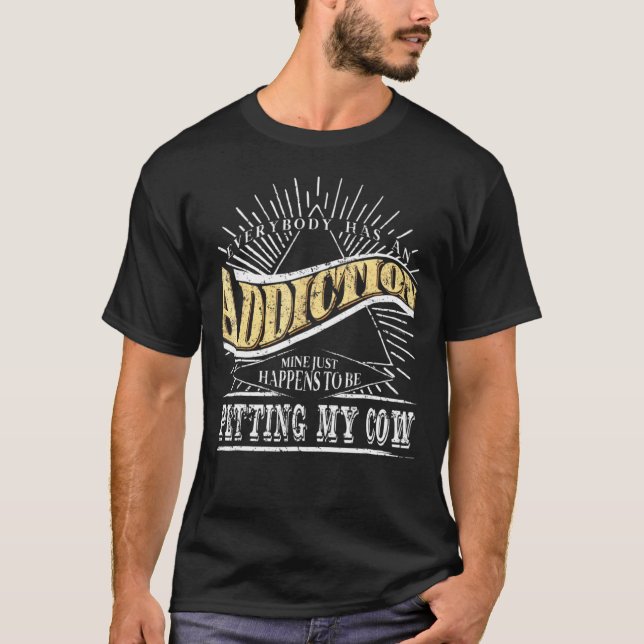 Camiseta Vício É Vaca Pet Vaca Amor Minha Vaca (Frente)