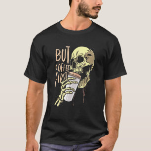 Camiseta Vício em Café Caveira de Café