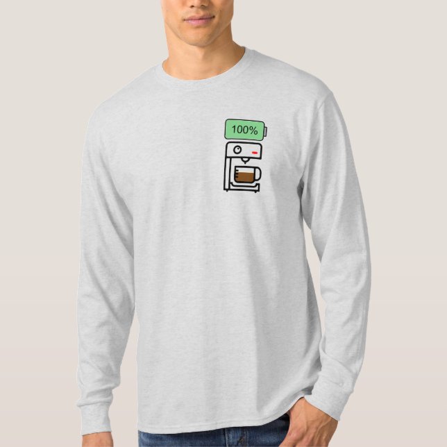 Camiseta Vício em café design (Frente)