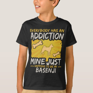 Camiseta Vício engraçado do cão de Basenji