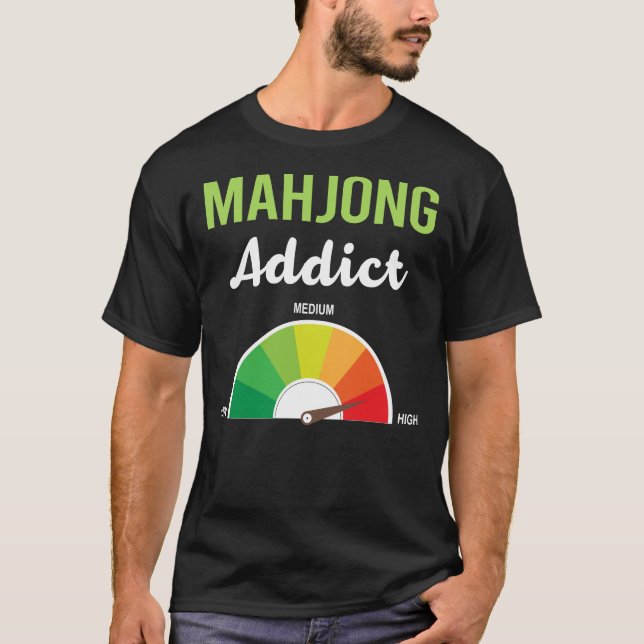 Camiseta Vício Mahjong Majong Mah Jong Mah Jongg (Frente)