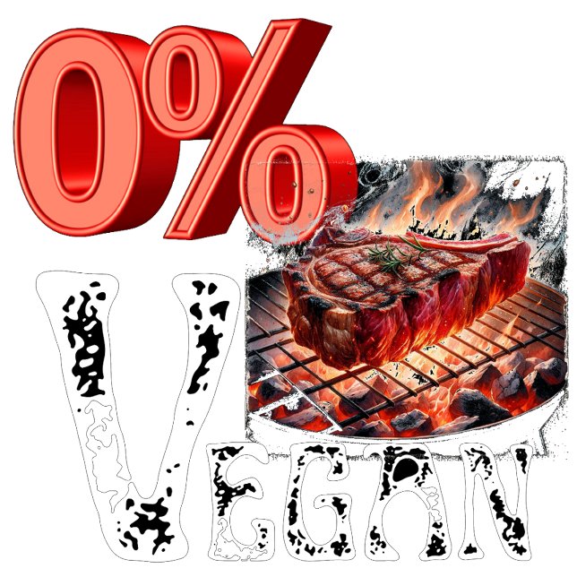 Camiseta Vício Vintage 0% Vegan Comida (Criador carregado)