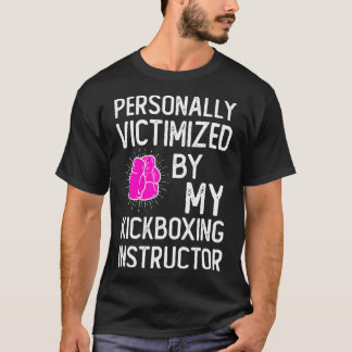 Camiseta Victimized By My Funny Martial Art Kickboxing Kick