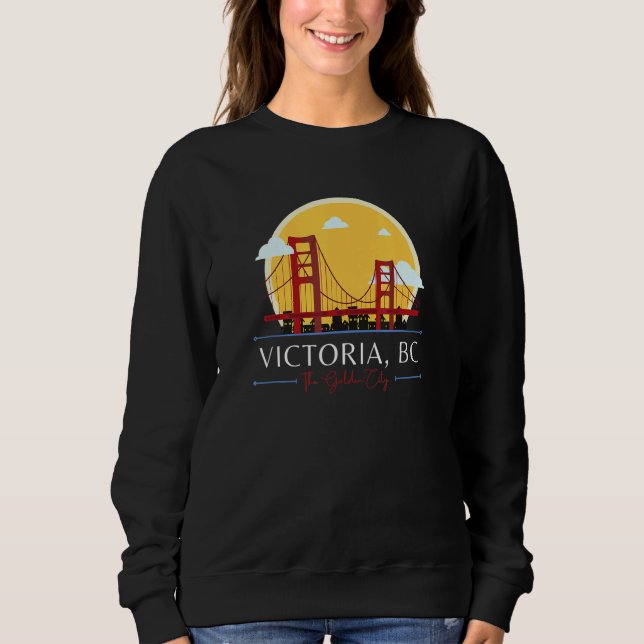 Camiseta Victoria BC Golden Gate Bridge Bad Geography Humor (Frente)