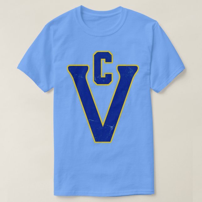 Camiseta Victoria Cougars Estilo Desvanecido (Frente do Design)