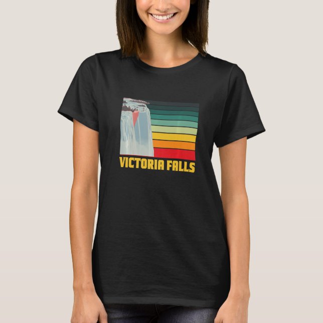 Camiseta Victoria Falls Zimbábue Waterfall Souvenir África (Frente)