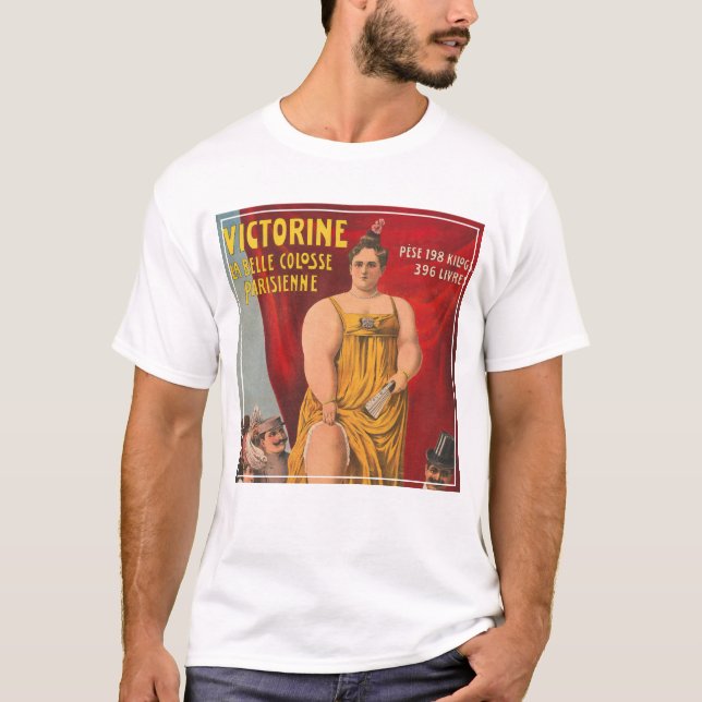 Camiseta Victorine, A Linda Mulher Grande Parisiense (Frente)