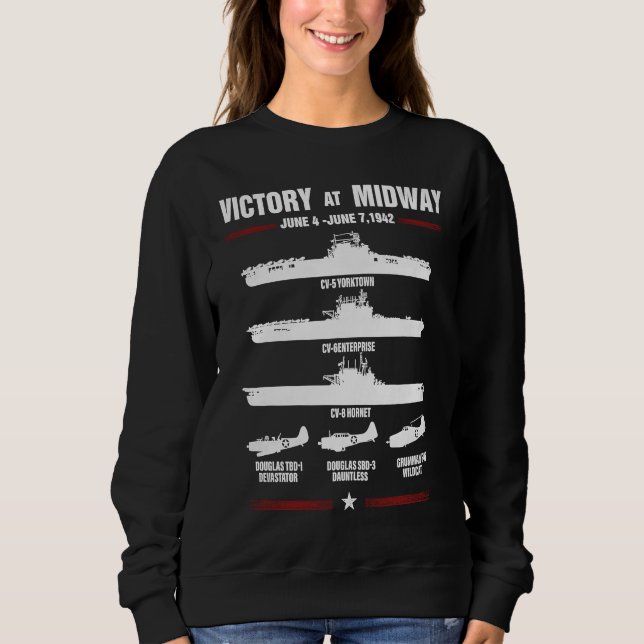 Camiseta victory at midway Battel world war 2 (Frente)