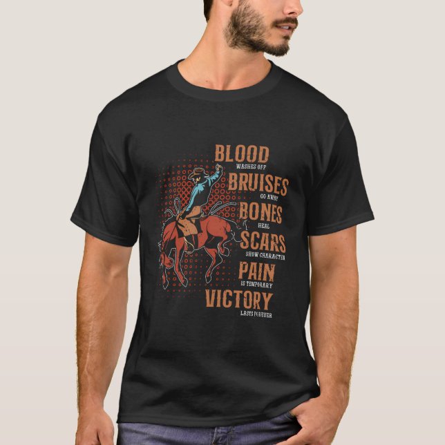 Camiseta Victory Lasts Forever Cowboy Rodeo (Frente)