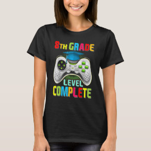 Camiseta Vid de Graduação de Gamer Completa de Nível 8º Grá