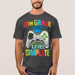 Camiseta Vid de Graduação de Gamer Completa de Nível 8º Grá