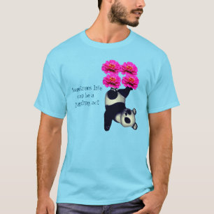 Camiseta Vida A malabarismo Lei de Panda Inspiradora