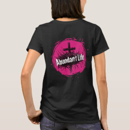 Camiseta Vida Abundante Cruzada e Coroa (Trás)
