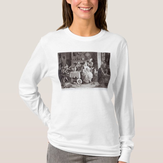 Camiseta Vida alta abaixo das escadas (Frente)