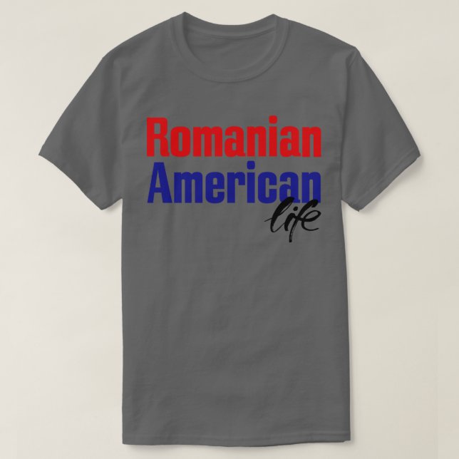Camiseta Vida Americana Romena (Frente do Design)