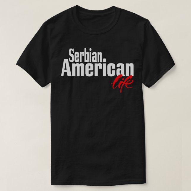 Camiseta Vida Americana Sérvia 1 (Frente do Design)