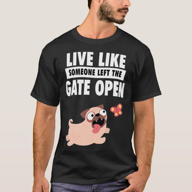 Camiseta Vida Ao Vivo Como Alguém Deixou O Portão Aberto Pu (Frente)