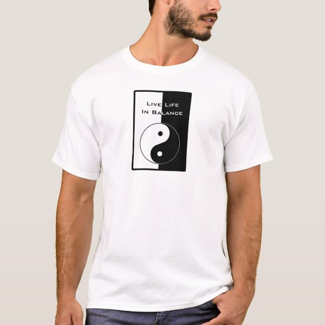 Camiseta Vida ao vivo em equilíbrio (Frente)