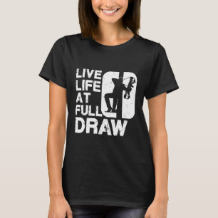 Camiseta Vida Ao Vivo Na Bowhuning Do Desenhar Do Cheio