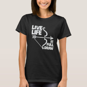 Camiseta Vida Ao Vivo Na Caça Ao Arqueiro De Arcos De Desen