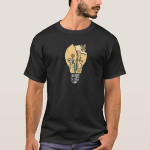 Camiseta Vida Ao Vivo No Sangue De Cheio E Flores De Verão