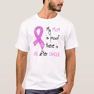 Camiseta Vida após o cancro da mama, mamã