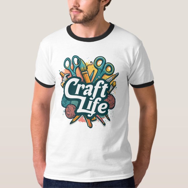 Camiseta vida artesanato (Frente)