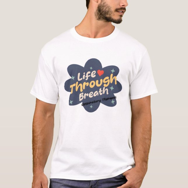 Camiseta Vida através do tratamento respiratório (Frente)
