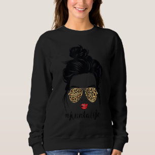Camiseta Vida Aunta Clássica Com Formas Impressas Leopardo