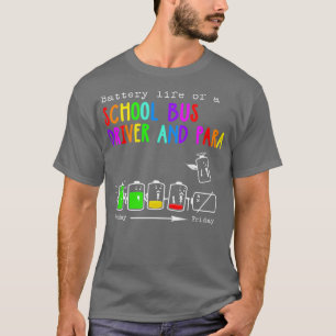 CAMISETA VIDA BATERAL DE UM MOTORISTA DE ÔNIBUS E PARA